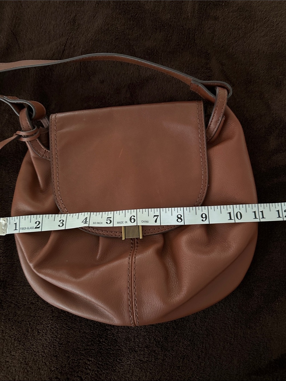 Fossil Gigi Flap Crossbody retro vintage crossbody leather bag - Picture 10 of 13